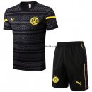 Nuevo Entrenamiento Conjunto Completo Borussia Dortmund 22/23 Gris I Amarillo Baratas