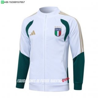 Nuevo Ropa Deportiva Con Cremallera Larga Italia 2026 Blanco Verde Baratas