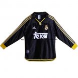 Nuevo 2ª Camiseta Manga Larga Real Madrid Retro 1999 2000 Negro Baratas Nuevo 2ª Camiseta Manga Larga Real Madrid Retro 1999 2000 Negro Baratas