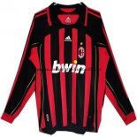 Nuevo Camiseta 1ª Liga Manga Larga AC Milan Retro 2006/2007 Baratas