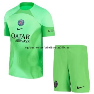 Nuevo Portero Conjunto De Hombre Paris Saint Germain 22/23 Verde Baratas