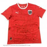 Nuevo Tailandia 1ª Camiseta Austria 2024 Rojo Baratas Nuevo Tailandia 1ª Camiseta Austria 2024 Rojo Baratas