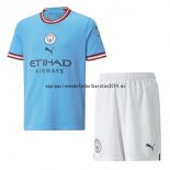 Nuevo Camiseta 1ª Liga Conjunto De Niños Manchester City 22/23 Baratas