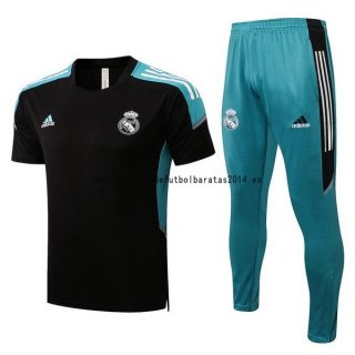Nuevo Entrenamiento Conjunto Completo Real Madrid 22/23 Negro Verde Baratas