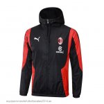 Nuevo Rompevientos AC Milan 24/25 Negro Rojo Baratas Nuevo Rompevientos AC Milan 24/25 Negro Rojo Baratas