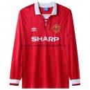 Nuevo 1ª Manga Larga Manchester United Retro 1992 1994 Rojo Baratas