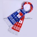 Bufanda Futbol Panamá Tejidas Azul Rojo Bufanda Futbol Panamá Tejidas Azul Rojo