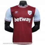 Nuevo 1ª Camiseta Jugadores West Ham United 24/25 Rojo Baratas Nuevo 1ª Camiseta Jugadores West Ham United 24/25 Rojo Baratas