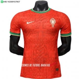 Nuevo Especial Jugadores Camiseta Portugal 2026 Rojo Verde Baratas