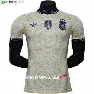 Nuevo Especial Jugadores Camiseta Argentina 2026 Amarillo Baratas
