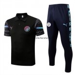 Nuevo Conjunto Completo Polo Manchester City 22/23 Negro Baratas