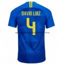 Nuevo Camisetas Brasil 2ª Equipación 2018 David Luiz Baratas