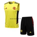 Nuevo Entrenamiento Sin Mangas Conjunto Completo Flamengo 2022 2023 Amarillo Baratas