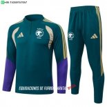 Nuevo Conjunto Completo Sudadera Entrenamiento Arabia Saudita 2025 Verde Baratas