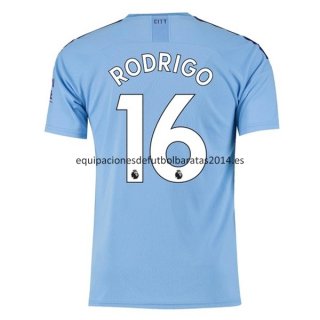 Nuevo Camisetas Manchester City 1ª Liga 19/20 Rodrigo Baratas