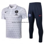 Nuevo Camisetas Conjunto Completo Polo Paris Saint Germain 21/22 II Blanco Negro Baratas