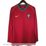 Nuevo 1ª Camiseta Manga Larga Portugal Retro 2006 Rojo Baratas Nuevo 1ª Camiseta Manga Larga Portugal Retro 2006 Rojo Baratas