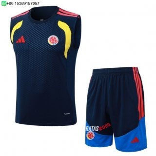 Nuevo Entrenamiento Sin Mangas Conjunto Completo Colombia 2026 Azul Amarillo Baratas