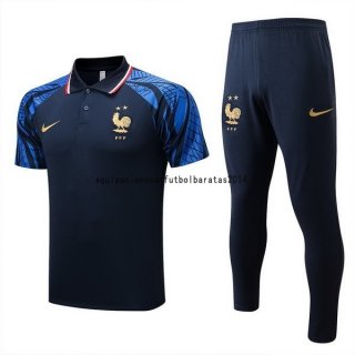 Nuevo Conjunto Completo Polo Francia 2022 Azul Marino Baratas