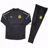 Nuevo Camisetas Chaqueta Conjunto Completo Borussia Dortmund Ninos Negro Liga 18/19 Baratas