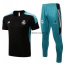 Nuevo Entrenamiento Conjunto Completo Real Madrid 22/23 Negro Verde Baratas