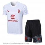 Nuevo Entrenamiento Conjunto Completo AC Milan 23/24 Blanco Negro Rojo Baratas Nuevo Entrenamiento Conjunto Completo AC Milan 23/24 Blanco Negro Rojo Baratas