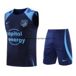 Nuevo Entrenamiento Sin Mangas Conjunto Completo Atlético Madrid 2022 2023 Azul Marino Baratas