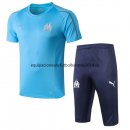 Nuevo Camisetas Marseille Conjunto Completo Entrenamiento 18/19 Azul Claro Baratas