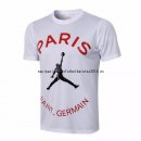 Nuevo Camisetas Entrenamiento Paris Saint Germain 21/22 Blanco Rojo Baratas