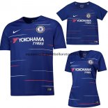 Nuevo Camisetas (Mujer+Ninos) Chelsea 1ª Liga 18/19 Baratas