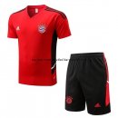 Nuevo Entrenamiento Conjunto Completo Bayern Múnich 22/23 Rojo II Negro Baratas