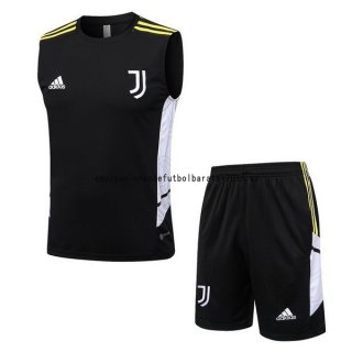 Nuevo Entrenamiento Sin Mangas Conjunto Completo Juventus 2022 2023 Negro Blanco Baratas