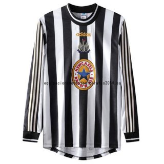 Nuevo 1ª Manga Larga Newcastle United Retro 1997 1999 Blanco Baratas