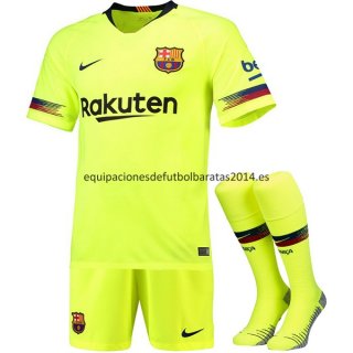 Nuevo Camisetas (Pantalones+Calcetines) Barcelona 2ª Liga 18/19 Baratas