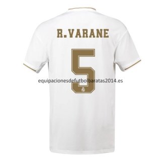 Nuevo Camisetas Real Madrid 1ª Liga 19/20 Varane Baratas