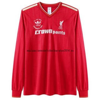 Nuevo Camiseta 1ª Liga Manga Larga Liverpool Retro 1985/1986 Baratas