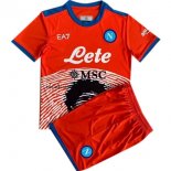 Nuevo Camiseta Especial Conjunto De Niños Napoli 21/22 Naranja Baratas