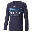 Nuevo Camiseta Manga Larga Manchester City 3ª Liga 21/22 Baratas