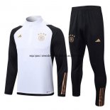 Nuevo Conjunto Completo Sudadera Entrenamiento Alemania 2022 Blanco Negro Baratas