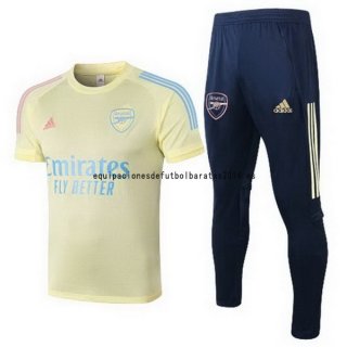 Nuevo Camisetas Arsenal Conjunto Completo Entrenamiento 20/21 Amarillo Baratas