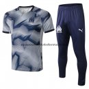 Nuevo Camisetas Marseille Conjunto Completo Entrenamiento 18/19 Gris Baratas