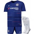 Nuevo Camisetas (Pantalones+Calcetines) Chelsea 1ª Liga 18/19 Baratas