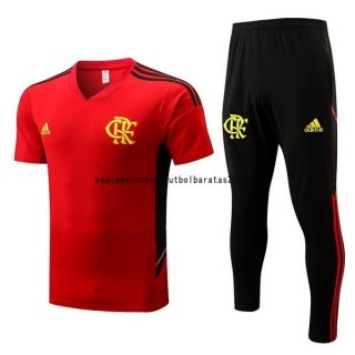 Nuevo Entrenamiento Conjunto Completo Flamengo 22/23 Rojo Negro Baratas