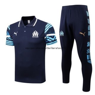 Nuevo Conjunto Completo Polo Marsella 22/23 Azul Marino Baratas