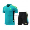 Nuevo Entrenamiento Conjunto Completo Juventus 22/23 Verde Negro Baratas