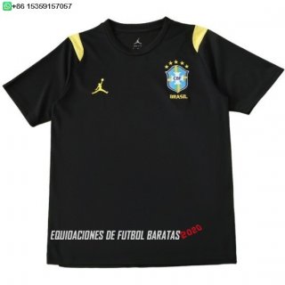 Nuevo Tailandia Especial Camiseta Brasil 2026 Negro Amarillo Baratas