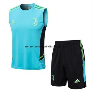 Nuevo Entrenamiento Sin Mangas Conjunto Completo Juventus 2022 2023 Verde Negro Baratas