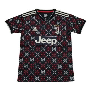 Nuevo Camisetas Especial Juventus Negro Rojo Liga 19/20 Baratas