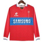 Nuevo 2ª Manga Larga Universidad Católica Retro 1996 Rojo Baratas Nuevo 2ª Manga Larga Universidad Católica Retro 1996 Rojo Baratas