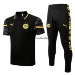 Nuevo Conjunto Completo Polo Borussia Dortmund 22/23 Negro I Amarillo Baratas